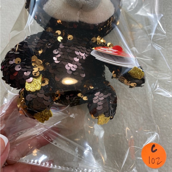 Vintage Ty Flippables ~ Sequins Collection 'Dangler' the Sloth‎ (6 inch) - Picture 10 of 10
